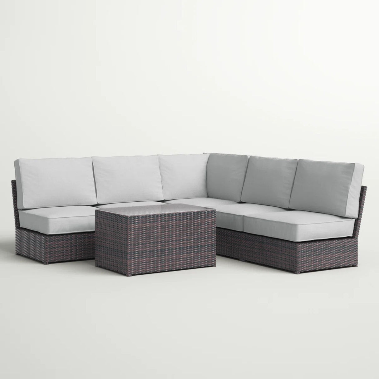 6-Piece Modular Outdoor Seating Group With Cushions