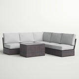 6-Piece Modular Outdoor Seating Group With Cushions