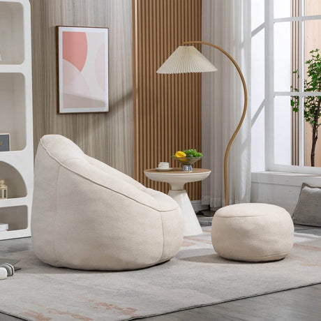 Microfiber Foam Filled Bedding Bean Bag Chair - Calmora - Sleep Galleria