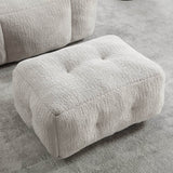 Fluffy Velvet Bean Bag Chair With Ottoman - Sleep Galleria