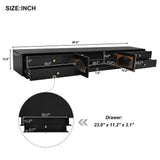 Modern Black Particle Board TV Stand With Storage - Sleep Galleria