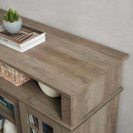 Classic Gray Wash MDF TV Stand Console - Sleep Galleria