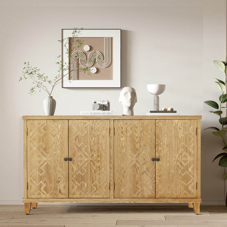 Brown Vintage Corner MDF Accent Storage Cabinet - Sleep Galleria