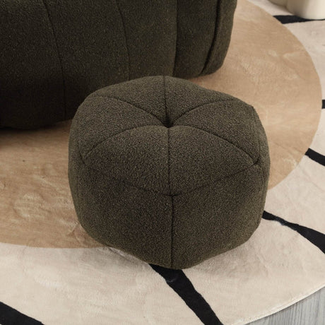 Soft Chenille Bean Bag Chair with Foam - Calmora - Sleep Galleria
