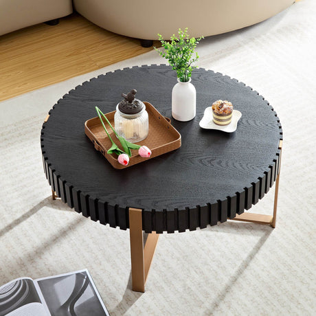 Modern Round 31.5-Inch MDF Wood Pedestal Table - Sleep Galleria