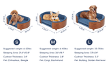Scandinavian Elevated Large Dog Bed With Velvet Cushion - Sleep Galleria