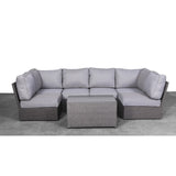 Outdoor Wicker Sectional Set With Weather-Resistant Cushions