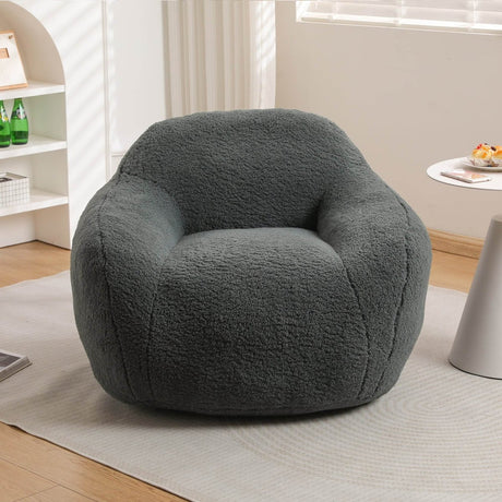 Spacious Memory Foam Teddy Bean Bag Chair - Calmora - Sleep Galleria