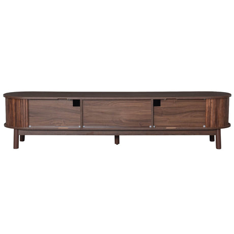 Modern Solid Wood Rattan Media Console TV Stand - Sleep Galleria