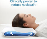 Water Pillow Memory Foam Re-Invented with Waterbase Technology - Clinically Proven to Reduce Neck Pain & Improve Sleep Quality. (Single Pack)