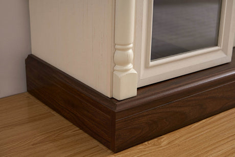 Farmhouse Fireplace TV Stand With LED Lighting - Sleep Galleria