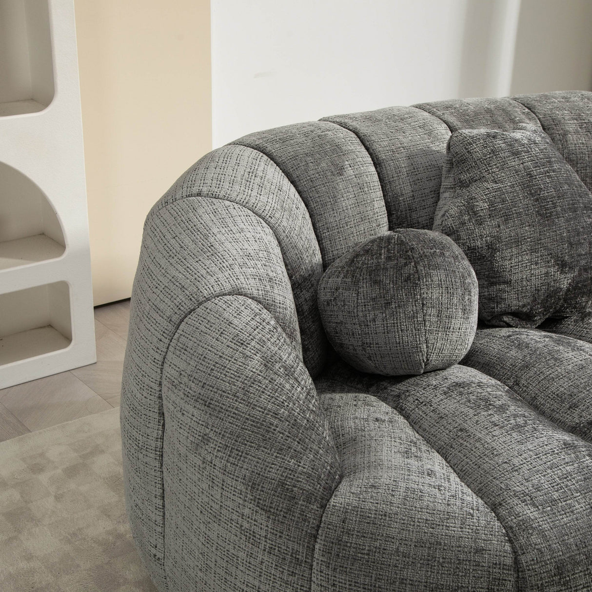 High Density Foam Chenille Bean Bag Lounge Chair - Sleep Galleria