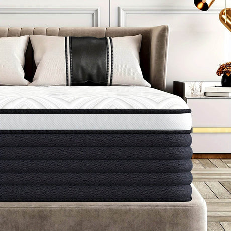 Memory Foam Hybrid Mattress with Pocketed Springs for Superior Motion Isolation and Pressure Relief - Sleep Galleria