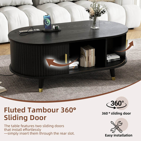 Mid-Century Modern TV Stand And Coffee Table Set - Sleep Galleria