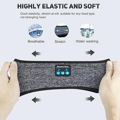 Sleep Centre Sleep Band, Headband Headphones, Sleep ASMR, Sleep Headphones Adjustable, Sleeping Headphones Comfortable Headband with Thin Speaker Microphone, ASMR Headphones, on Earon Ear