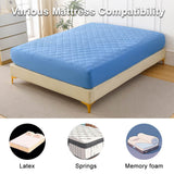 Waterproof Ultrasonic Cotton Diamond Grid Mattress Protector - Sleep Galleria