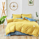3-Piece Bean Paste Grey Bedding Set With Pillowcase - Sleep Galleria