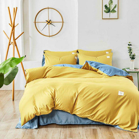 3-Piece Bean Paste Grey Bedding Set With Pillowcase - Sleep Galleria