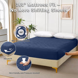 Waterproof Quilted Cotton Fitted Sheet Full Size - Sleep Galleria
