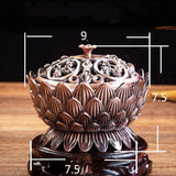 Lotus Brass Aromatherapy Burner With Artistic Trumpet Design - Sleep Galleria
