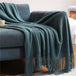 Knitted Acrylic Fiber Pineapple Grid Blanket 180x200cm - Sleep Galleria