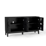 Mid Century Modern Solid Wood Storage Sideboard Cabinet - Sleep Galleria