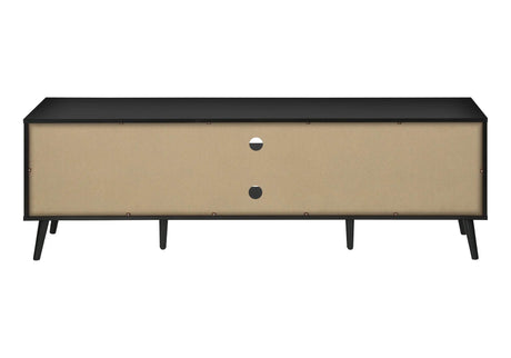 72-Inch Contemporary Brown And Black TV Stand Console - Sleep Galleria