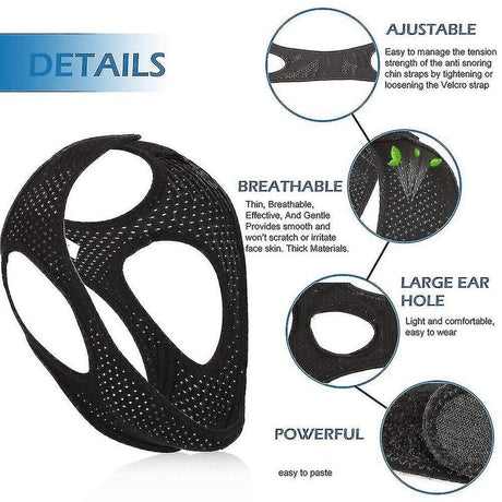Viral anti Snoring Chin Strap Sleep Apnea Snore Stop Belt Snoreless Sleep Jaw Solution