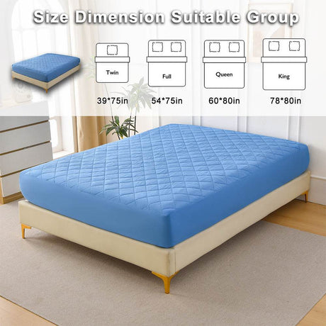 Ultrasonic Waterproof Cotton Mattress Protector King - Sleep Galleria