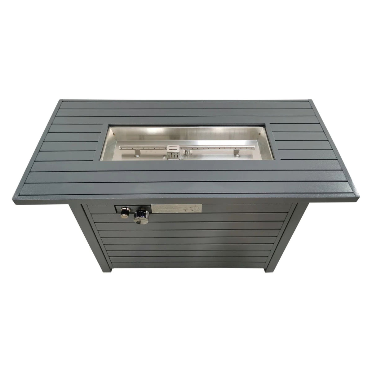 Steel Propane Outdoor Fire Pit Table With Heat-Resistant Finish