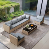 8-Piece All-Weather Modular Outdoor Patio Furniture Set