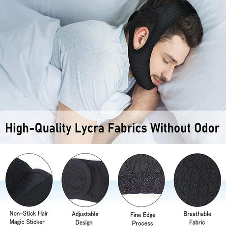 Viral anti Snoring Chin Strap Sleep Apnea Snore Stop Belt Snoreless Sleep Jaw Solution