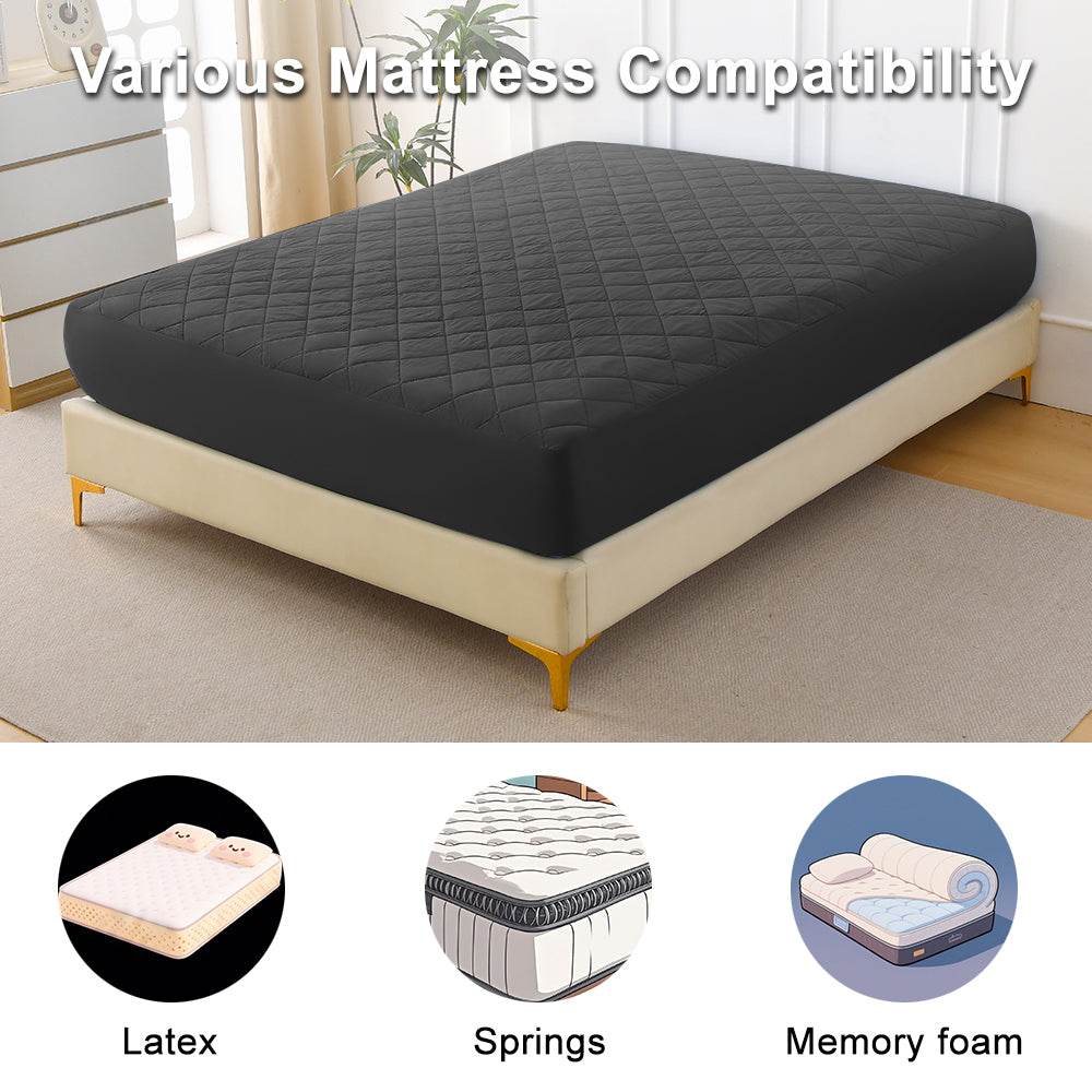 Ultrasonic Waterproof Cotton Full Mattress Protector - Sleep Galleria