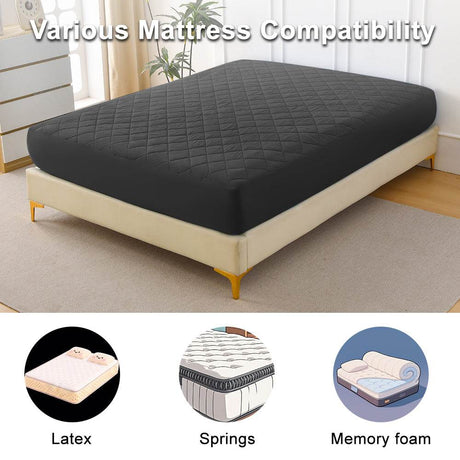 Ultrasonic Waterproof Cotton Mattress Protector Queen - Sleep Galleria