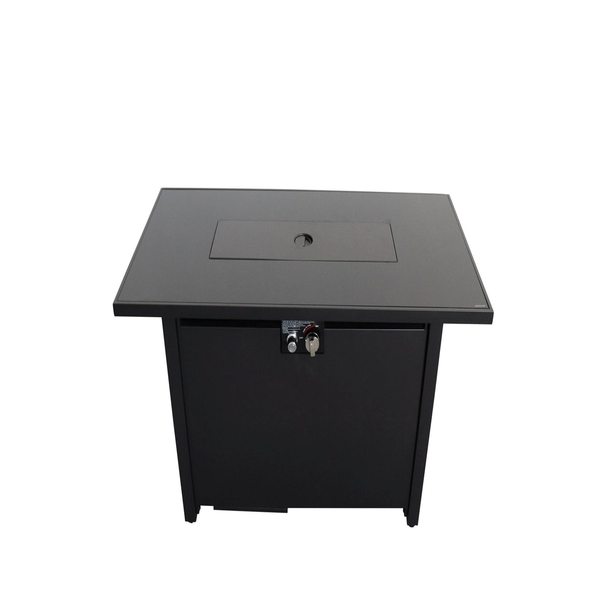 Modern Steel Outdoor Black Steel Fire Pit Table