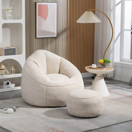 Microfiber Foam Filled Bedding Bean Bag Chair - Calmora - Sleep Galleria