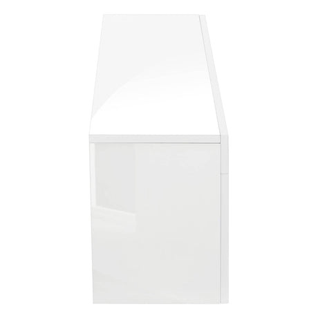 Modern Glossy White MDF TV Stand Console - Sleep Galleria
