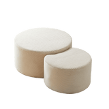 Set of 2 Upholstered Foam Ottoman Coffee Tables - Sleep Galleria