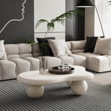 Modern 40-Inch Cloud Shaped Lacquered Coffee Table