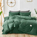 3-Piece Bean Paste Grey Bedding Set With Pillowcase - Sleep Galleria