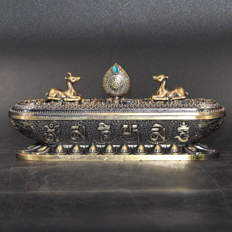 Antique Bronze Decorative Alloy Incense Burner - Calmora - Sleep Galleria