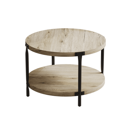 Modern Minimalist Double-Layer Wooden Coffee Table - Sleep Galleria