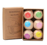 Set of 6 Organic Shea Butter Scented Bath Bombs - Calmora - Sleep Galleria