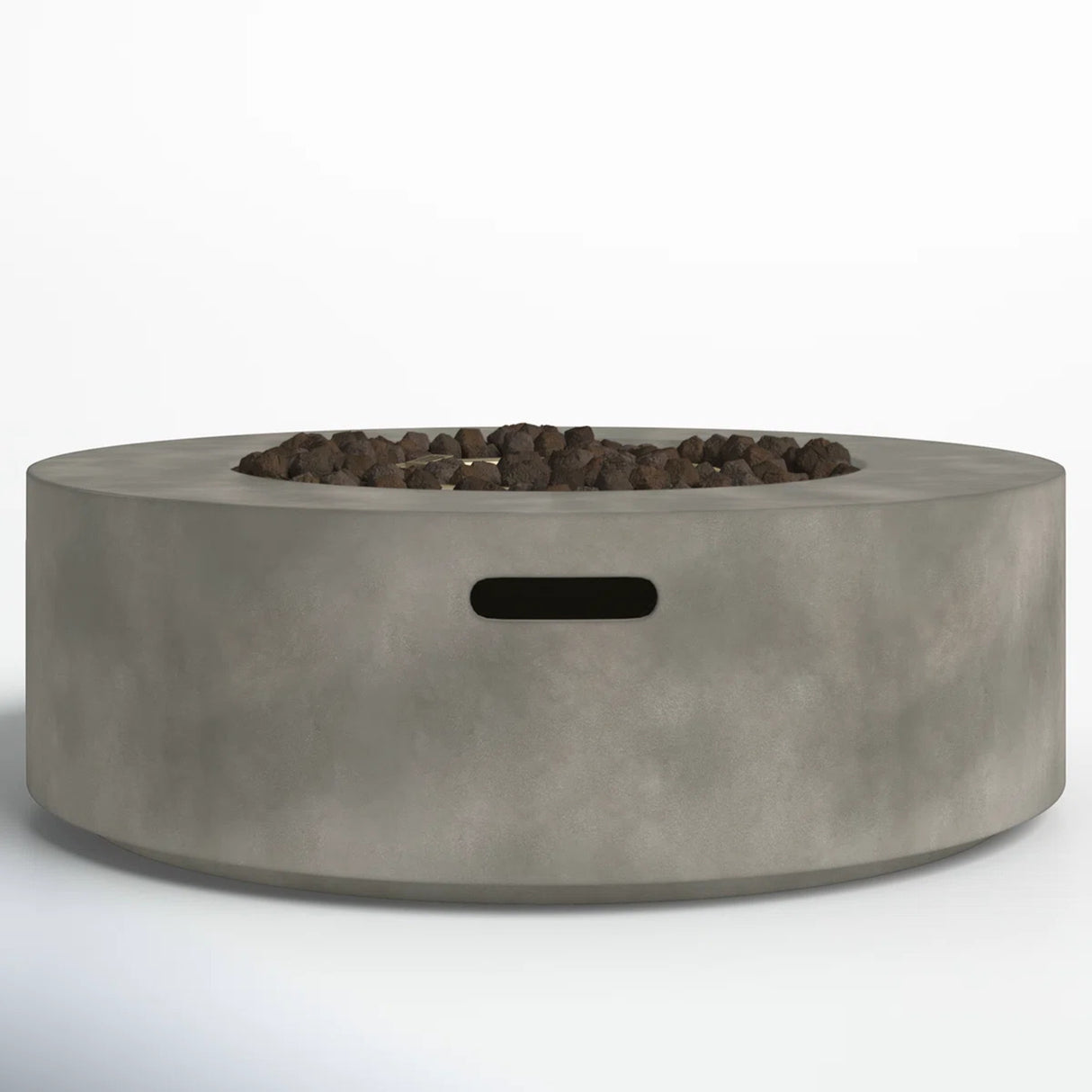 Modern Fiber Reinforced Concrete Outdoor Fire Pit Table