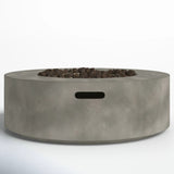 Modern Fiber Reinforced Concrete Outdoor Fire Pit Table