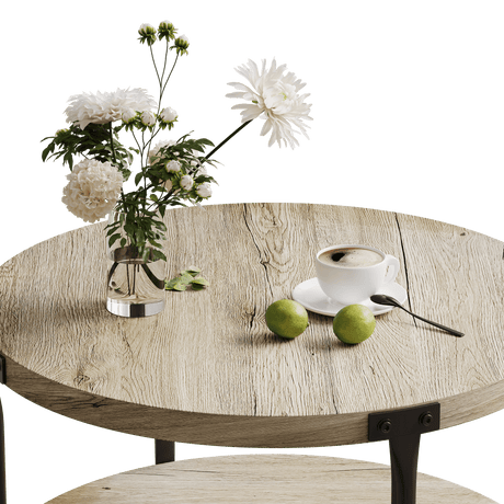 Modern Minimalist Double-Layer Wooden Coffee Table - Sleep Galleria