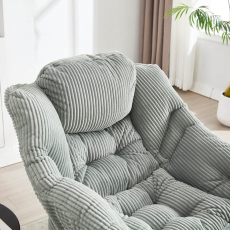 Soft Lounge Chair With Ottoman And Side Pocket - Sleep Galleria