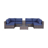 4-Person Fully Assembled Weatherproof Wicker Patio Seating Set