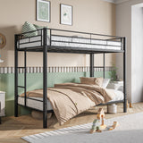 Twin Metal Bunk Bed Frame With Slatted Support