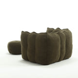 Soft Chenille Bean Bag Chair with Foam - Calmora - Sleep Galleria